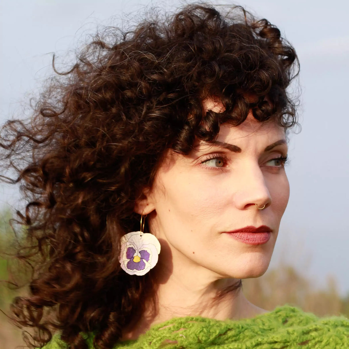 Pansy Hoops from LE CHIC MIAMI
