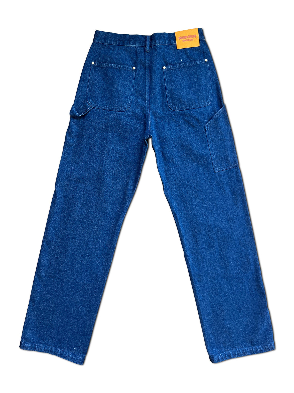 Dark Blue Denim Double Knee Work Pants from KeithKelly