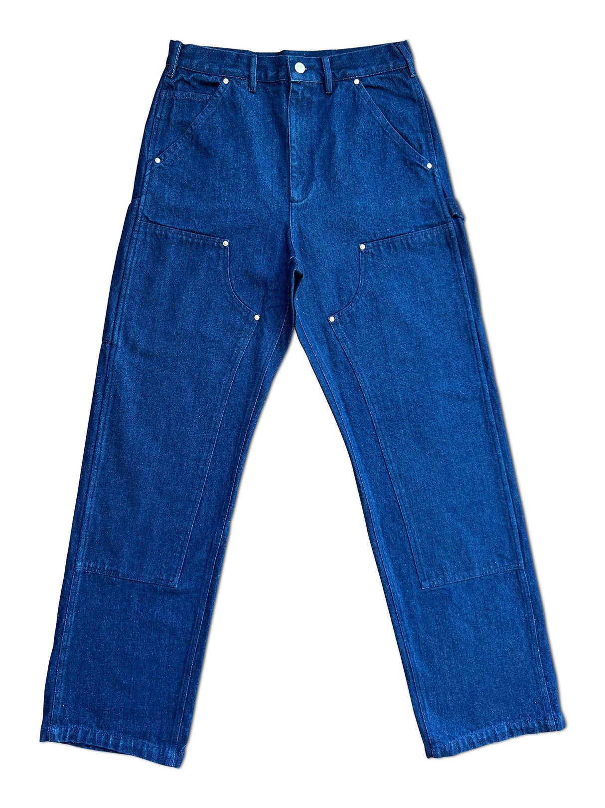 Dark Blue Denim Double Knee Work Pants from KeithKelly