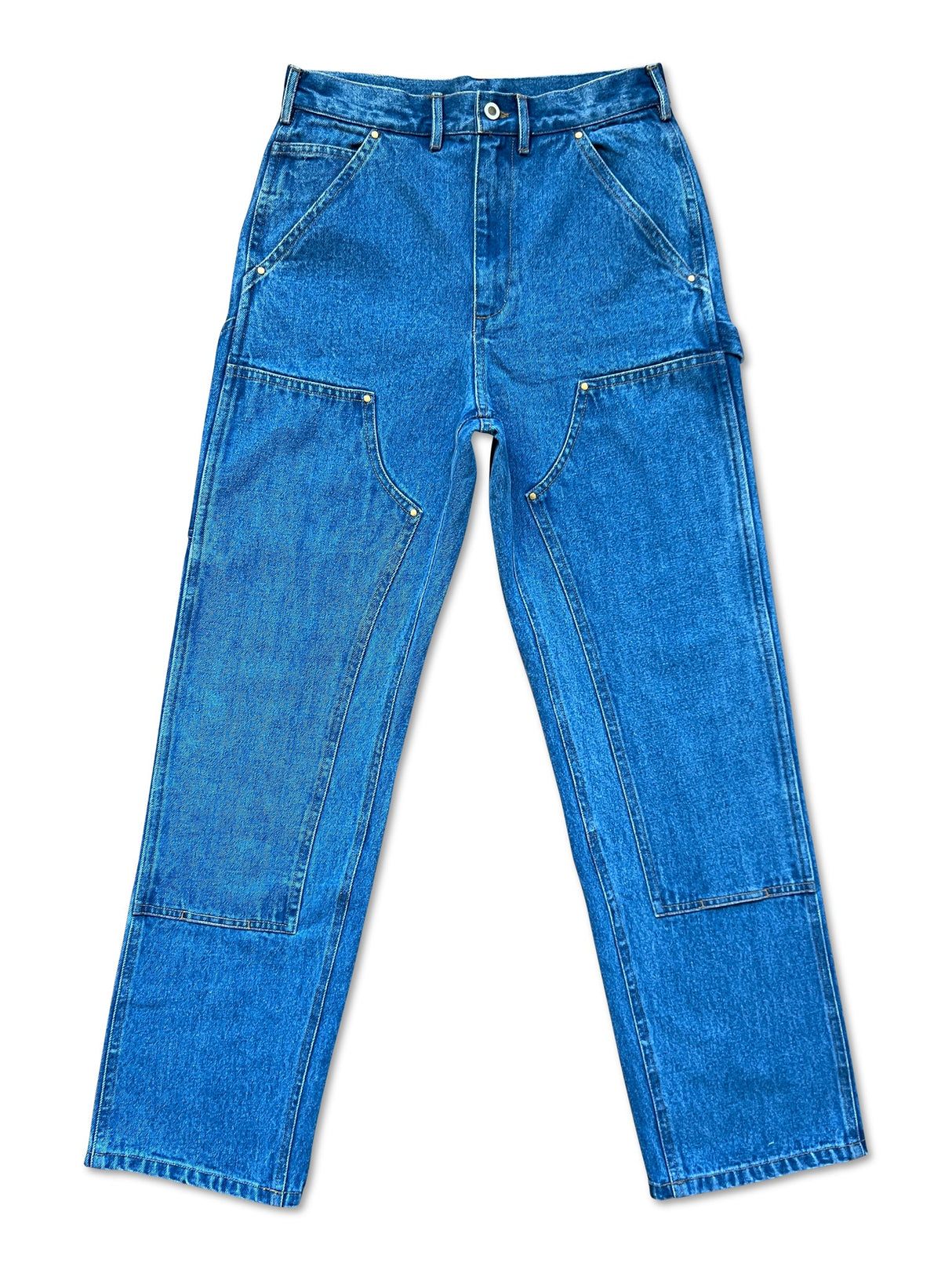 Blue Denim Double Knee Work Pants from KeithKelly