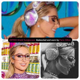 ZIPPER Shield Sunglasses *As Seen On: Blue Ivy Carter & Paris Hilton* from Giant Vintage Sunglasses