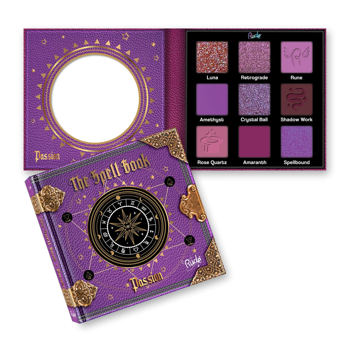 The Spell Book Palette from Rude Cosmetics