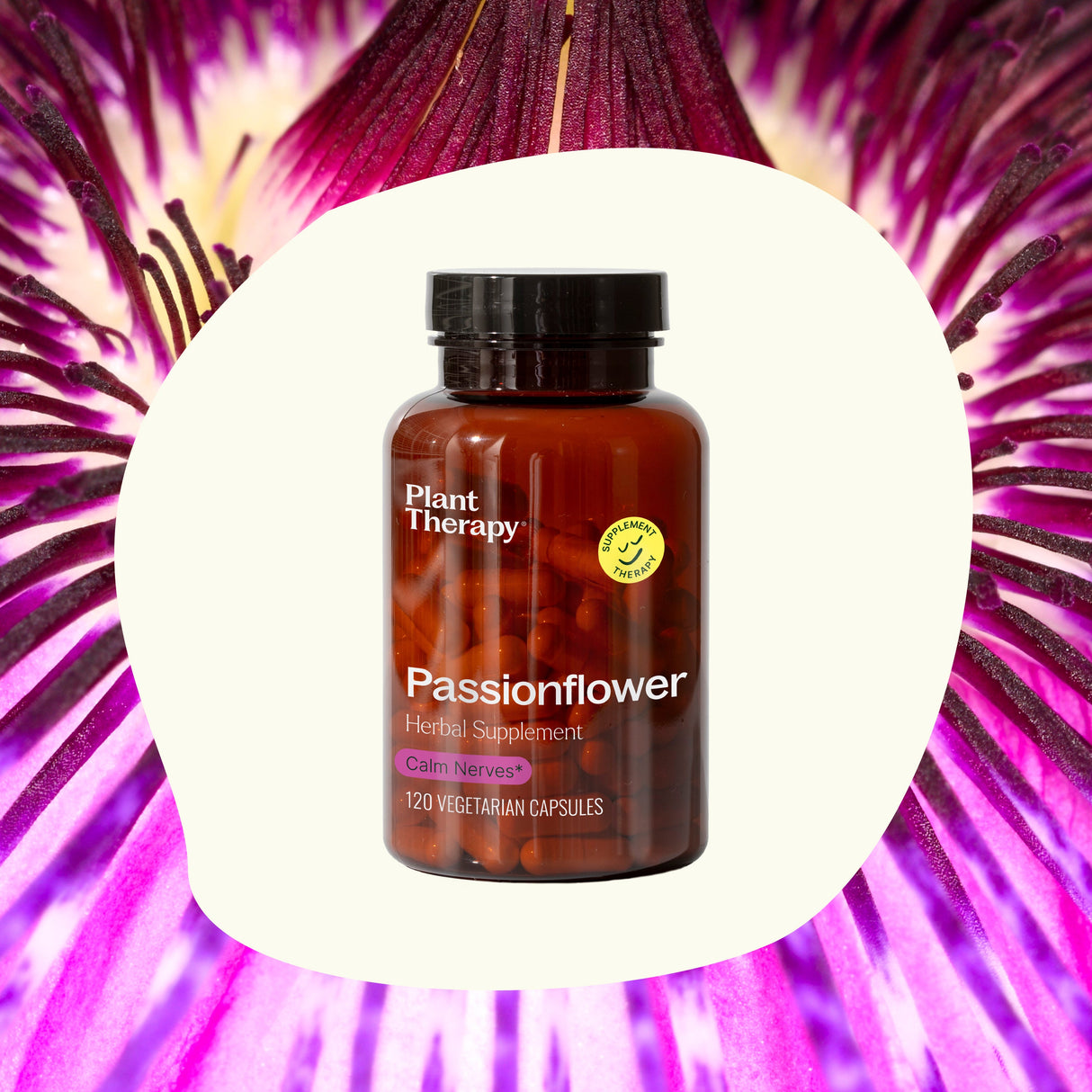 Passionflower Herbal Supplement - 120 Capsules from Plant Therapy