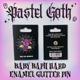 Baby Baphomet Hard Enamel Pin with Glitter from FootClothes