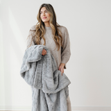 PATTERNED FAUX FUR XL THROW BLANKETS From Saranoni