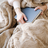 PATTERNED FAUX FUR XL THROW BLANKETS From Saranoni