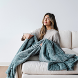 PATTERNED FAUX FUR THROW BLANKETS From Saranoni