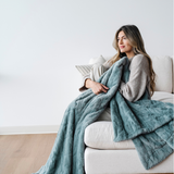 PATTERNED FAUX FUR THROW BLANKETS From Saranoni