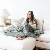 PATTERNED FAUX FUR THROW BLANKETS From Saranoni