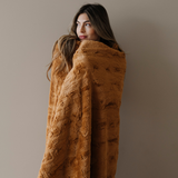 PATTERNED FAUX FUR XL THROW BLANKETS From Saranoni