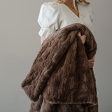 PATTERNED FAUX FUR XL THROW BLANKETS From Saranoni
