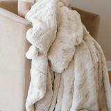 PATTERNED FAUX FUR THROW BLANKETS From Saranoni