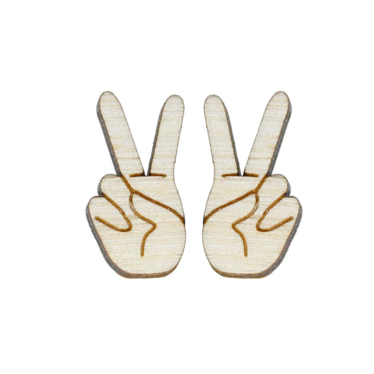 Peace Sign Studs from LE CHIC MIAMI