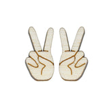 Peace Sign Studs from LE CHIC MIAMI
