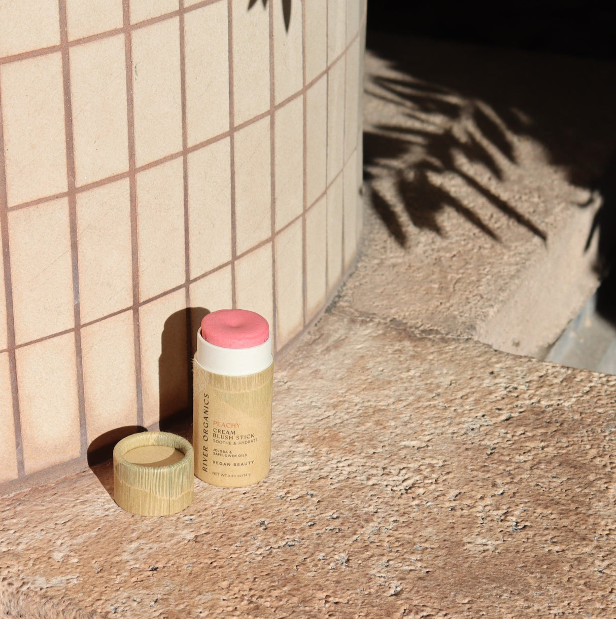 Creamy Vegan Blush Stick -  Peachy from River Organics