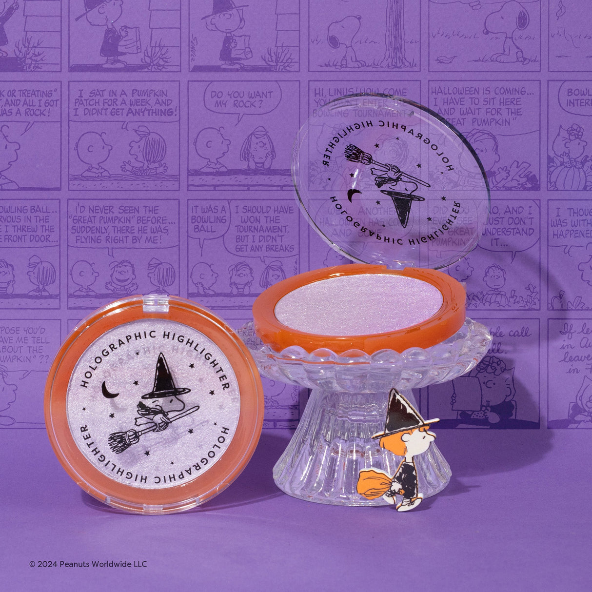 Peanuts Halloween | Spooktacular Glow Holographic Highlighter from Profusion Cosmetics
