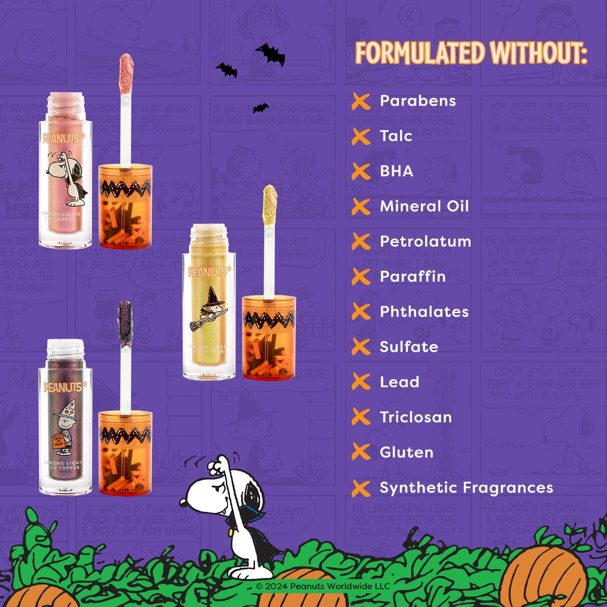 Peanuts Halloween |Magical Wizard Chrome Liquid Topper Set from Profusion Cosmetics