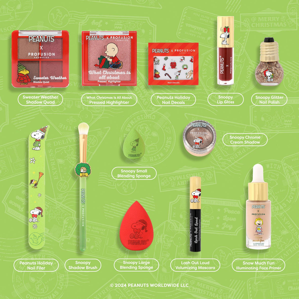 Peanuts Holiday | 12 Days of Advent Calendar from Profusion Cosmetics