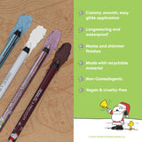 Peanuts Holiday | Fa la la la liners Eyeliner Pencil Set from Profusion Cosmetics