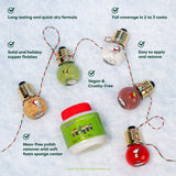 Peanuts Holiday | Sparkling With Joy 5 PC Nail Polish Set & Nail Polish Remover from Profusion Cosmetics