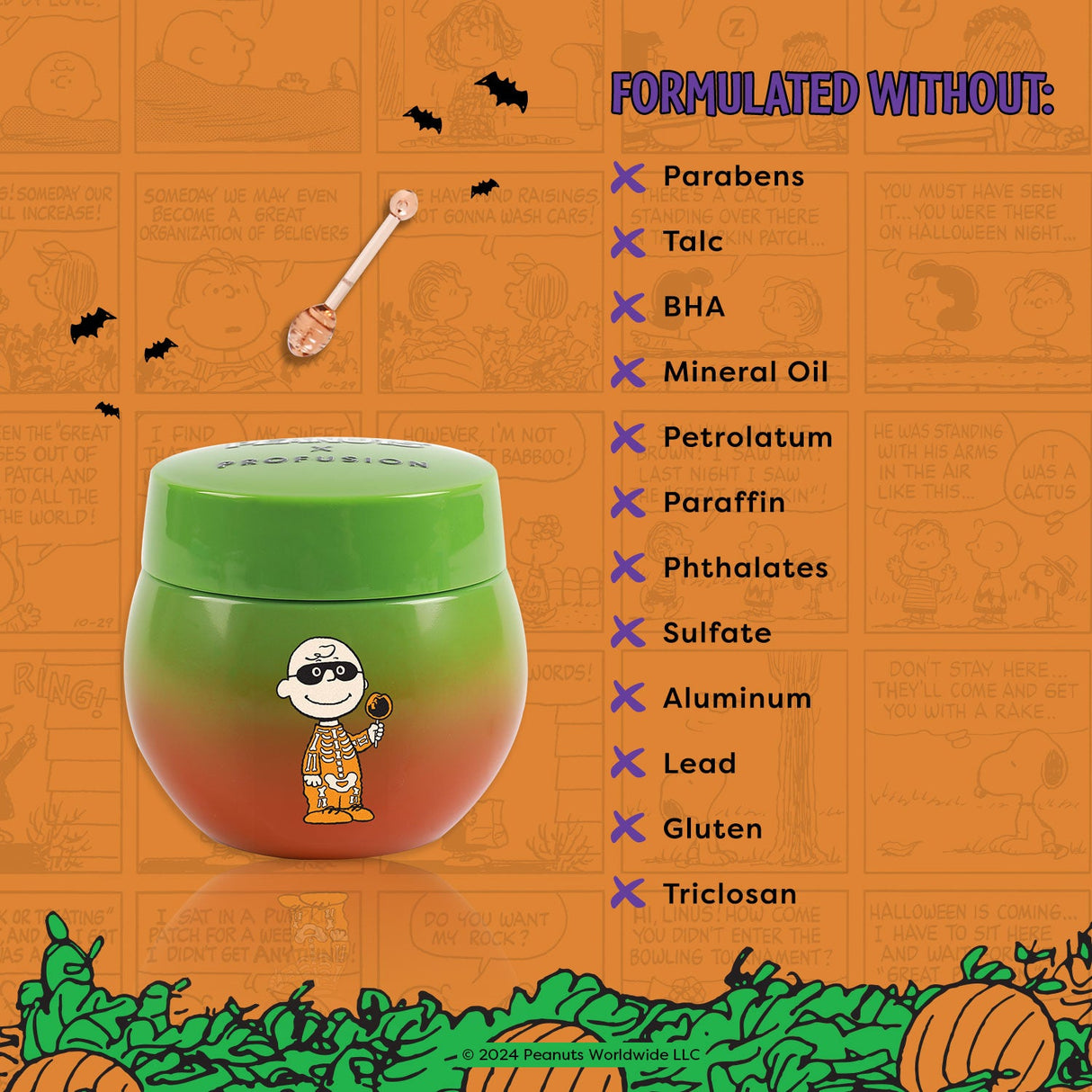 Peanuts Halloween | Apple Bobbing Overnight Lip Mask from Profusion Cosmetics