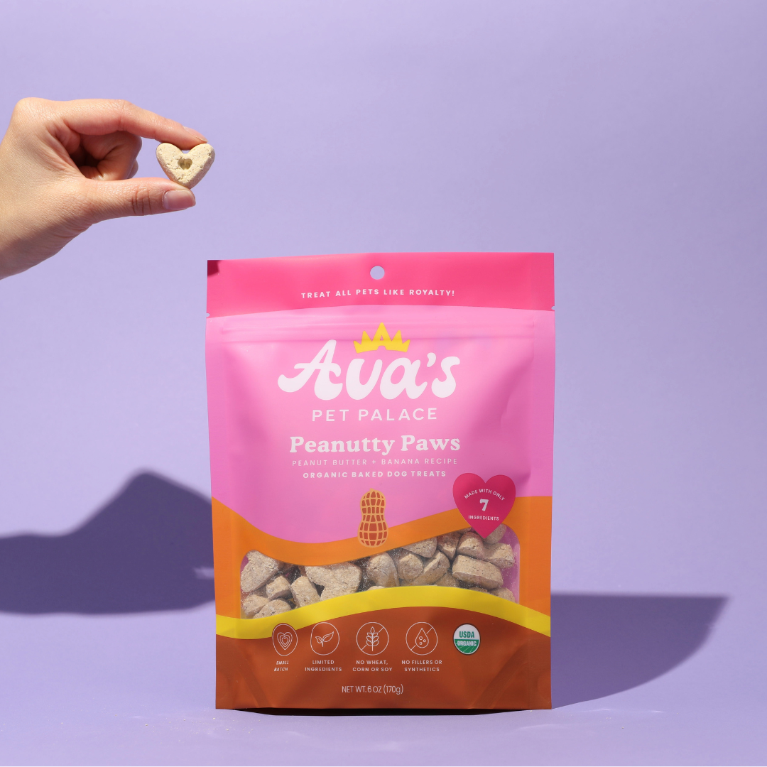 Organic Baked Dog Treats - Peanutty Paws from Ava's Pet Palace