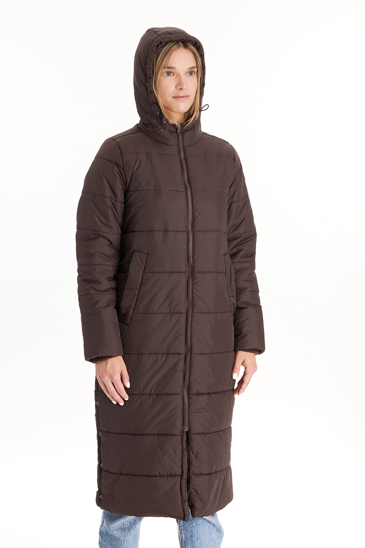 Penelope 3 in 1 Long Puffer maternity Coat From Moderneternity