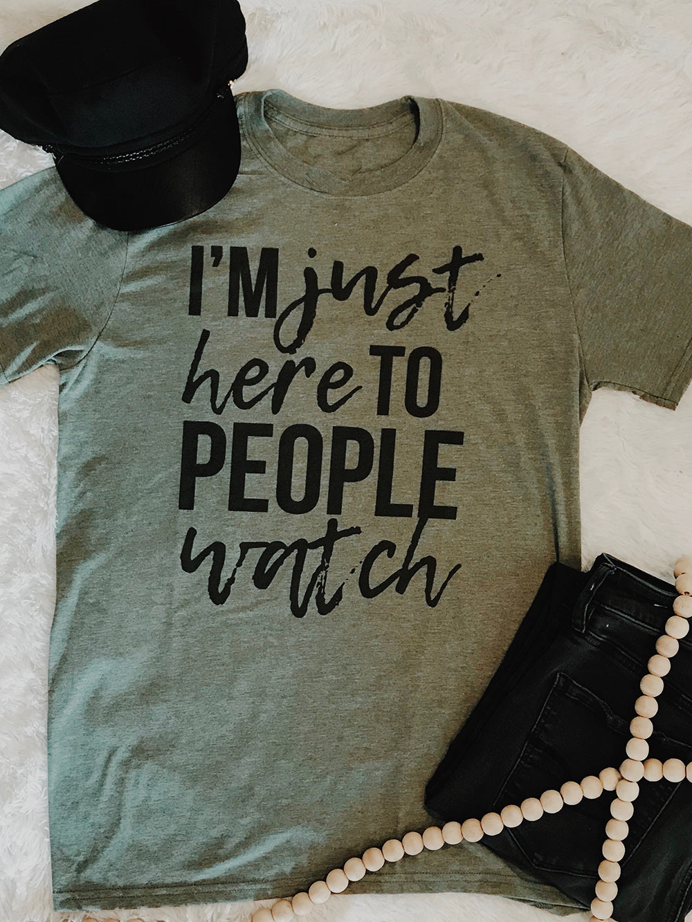 1058 People Watch Tee from J.Forks Designs