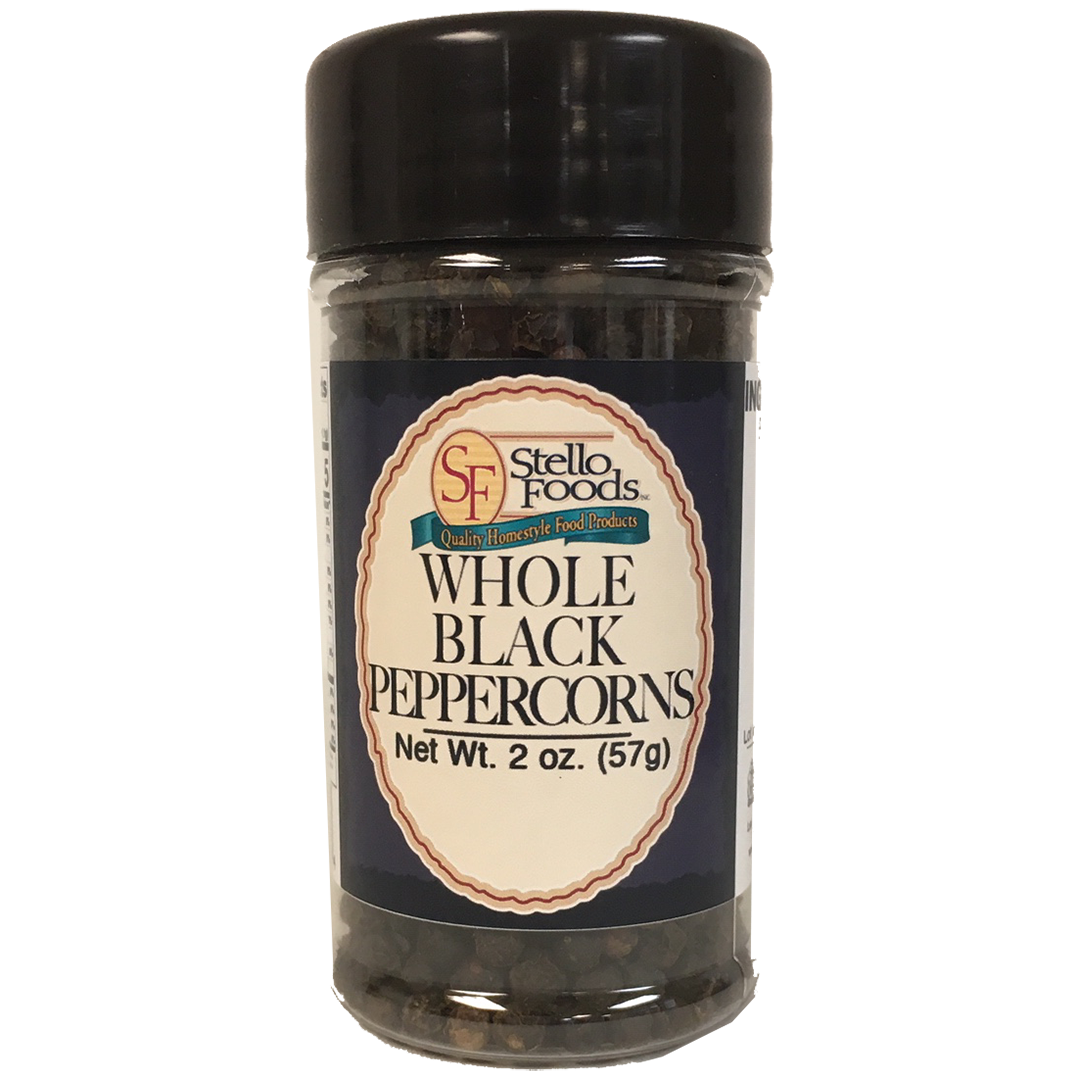 Stello Foods Spices - Peppercorns - Black 2.0 oz from Stello Foods