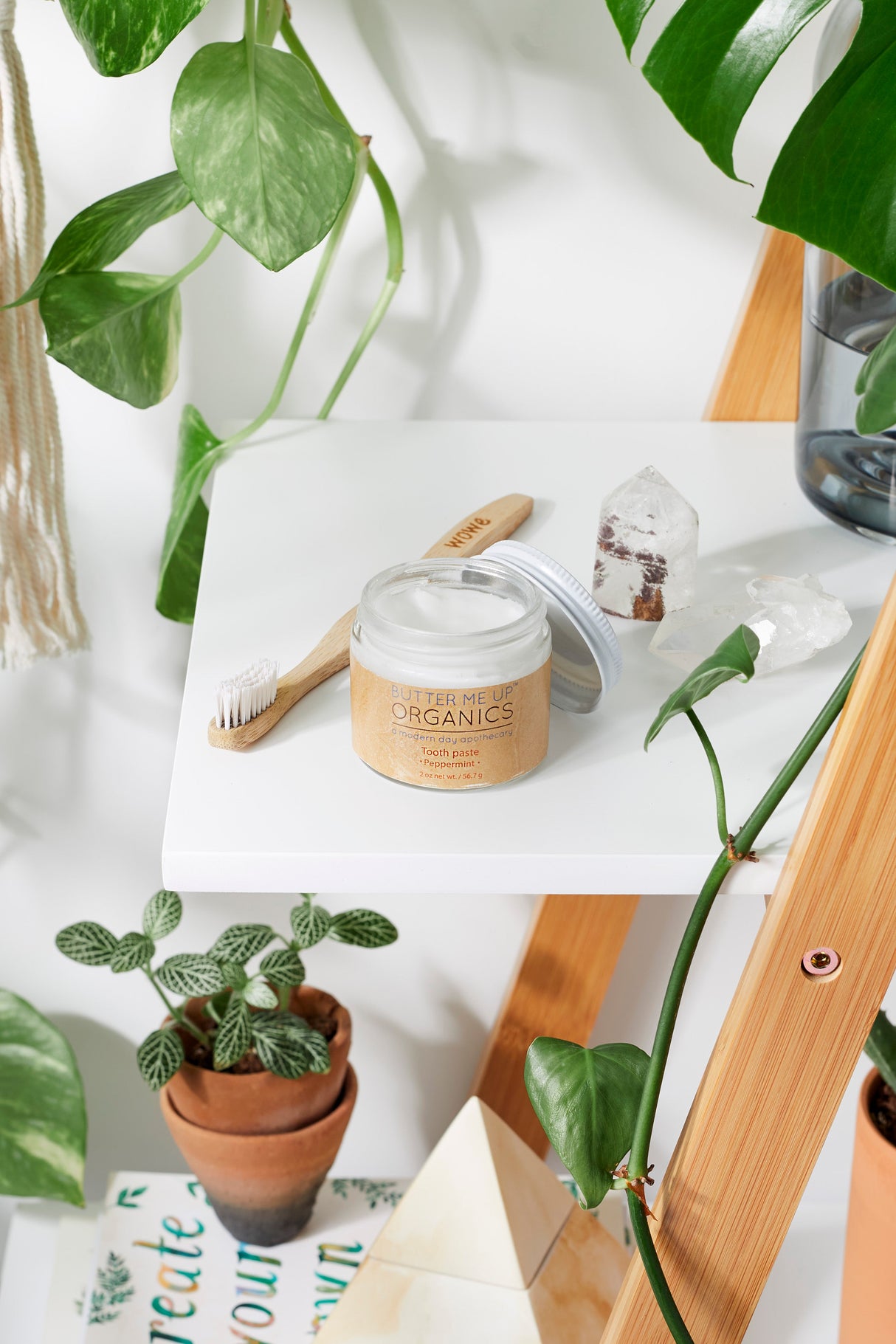 All Natural Organic Whitening Toothpaste / Remineralizing Toothpaste from Butter Me Up Organics