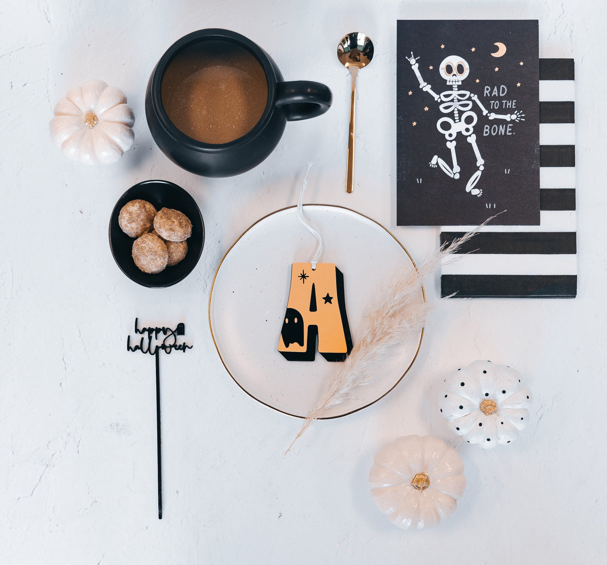Happy Halloween Drink Stirrers, Set of 12 from The Cotton & Canvas Co.