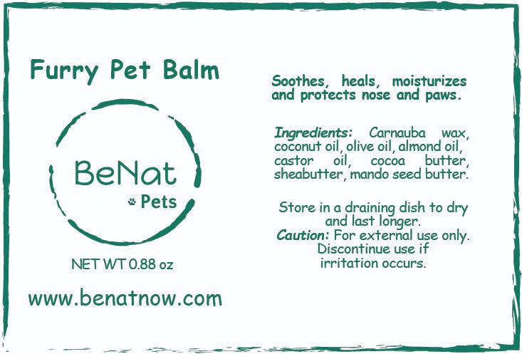 BeNat Pets. Furry Pet Balm. 0.9 oz. from BeNat