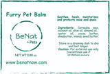 BeNat Pets. Furry Pet Balm. 0.9 oz. from BeNat