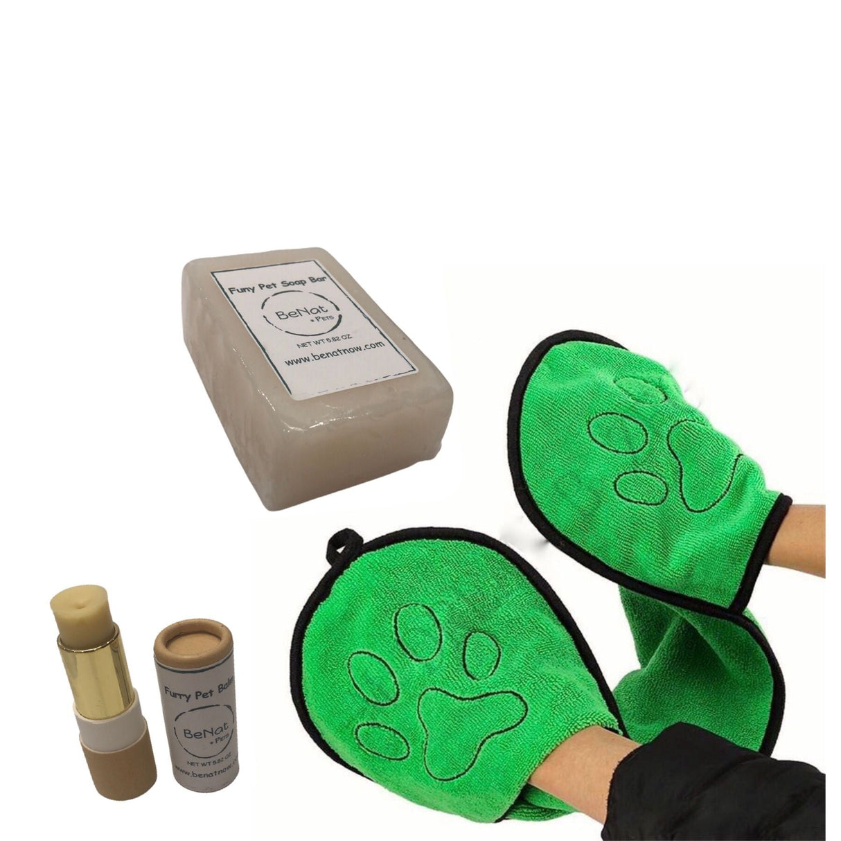 BeNat Pets. 3-Pack Pet Grooming Bundle. from BeNat