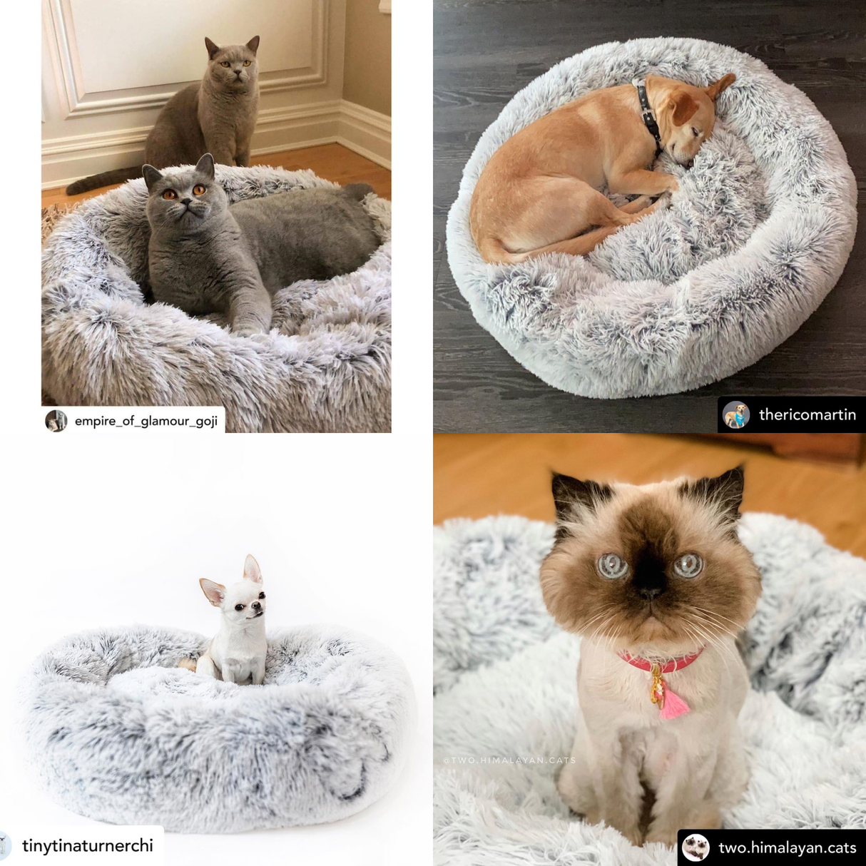 Mr. Peanut's 28" OrthoPlush® Pet Bed - Snowflake White Two Tone from Mr. Peanut's Pet Carriers