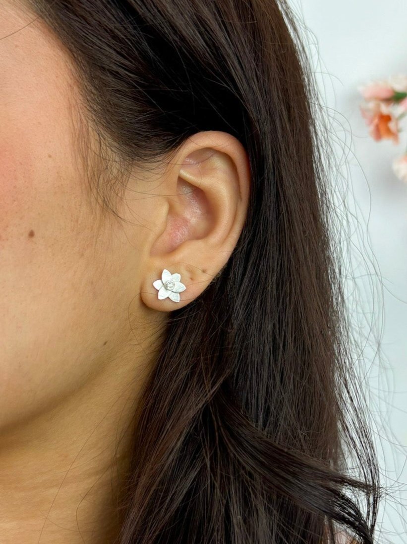 Petite Floral Stud Earrings from Ash & Rose