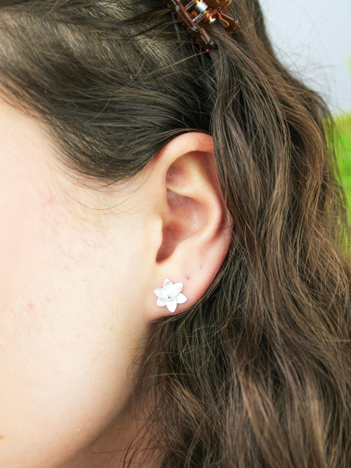 Petite Floral Stud Earrings from Ash & Rose