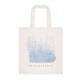 Philadelphia Cityscape Cotton Canvas Tote Bag from The Cotton & Canvas Co.