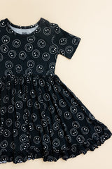 MIDNIGHT SMILES DREAM RUFFLE DRESS from DREAM BIG LITTLE CO
