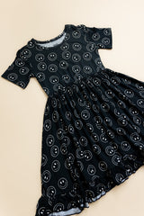 MIDNIGHT SMILES DREAM RUFFLE DRESS from DREAM BIG LITTLE CO