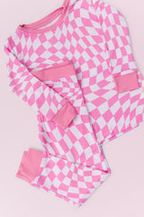 BUBBLEGUM WAVY CHECKERS DREAM SET from DREAM BIG LITTLE CO