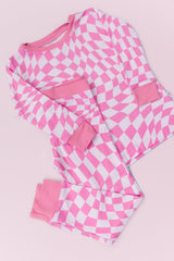 BUBBLEGUM WAVY CHECKERS DREAM SET from DREAM BIG LITTLE CO