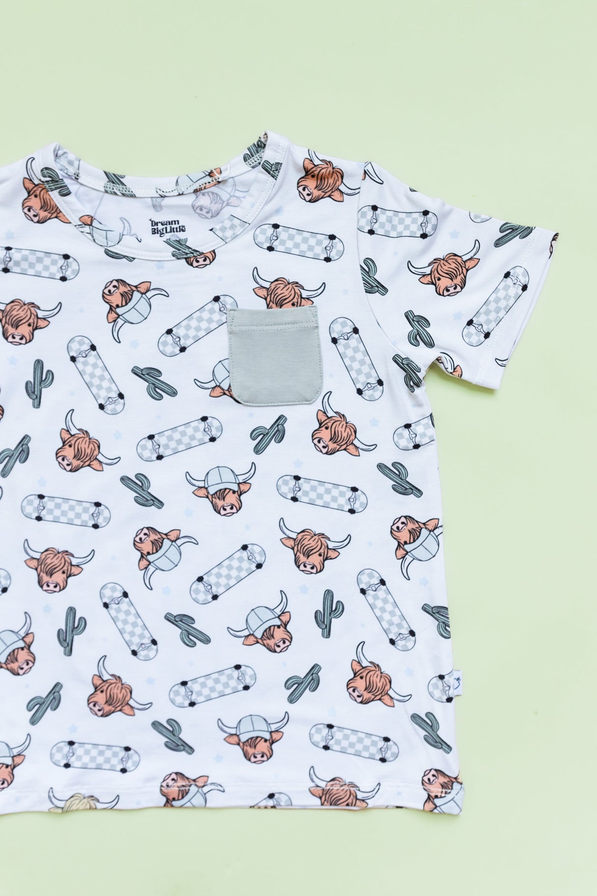 EXCLUSIVE MOO-VING FAST DREAM POCKET TEE from DREAM BIG LITTLE CO