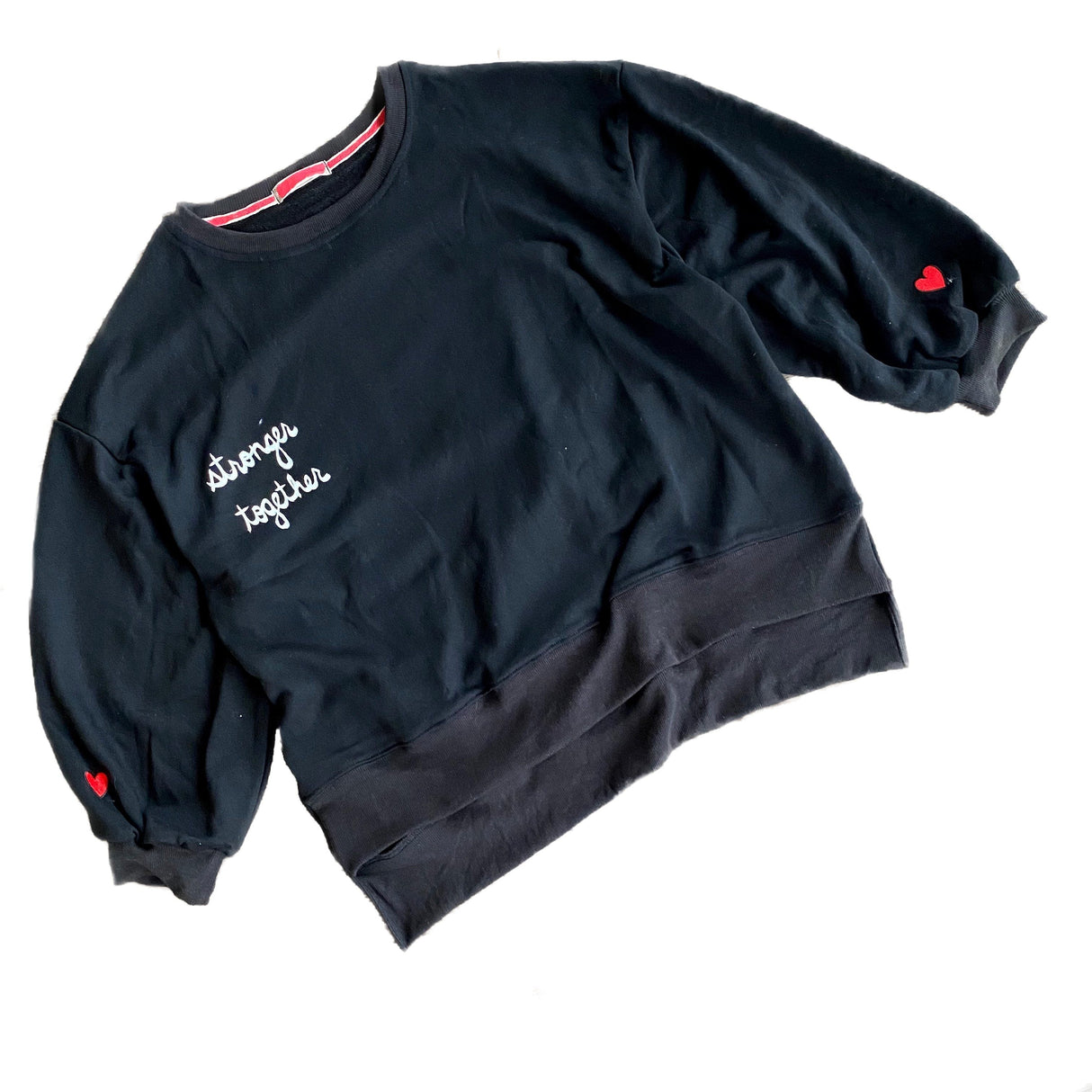 'RED, WHITE & BLUE LOVE' PAINTED SWEATSHIRT from Wren + Glory