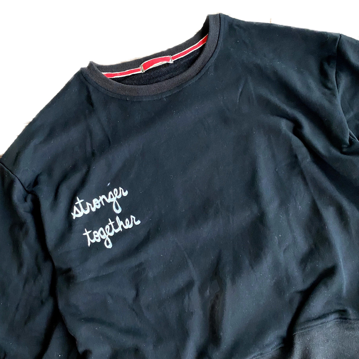 'RED, WHITE & BLUE LOVE' PAINTED SWEATSHIRT from Wren + Glory