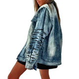 'Beyond Zebra' Denim Jacket from Wren + Glory
