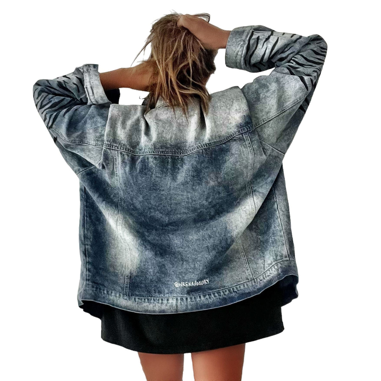 'Beyond Zebra' Denim Jacket from Wren + Glory