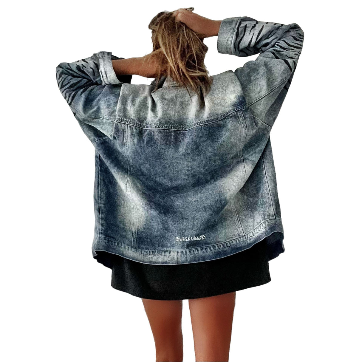 'Beyond Zebra' Denim Jacket from Wren + Glory