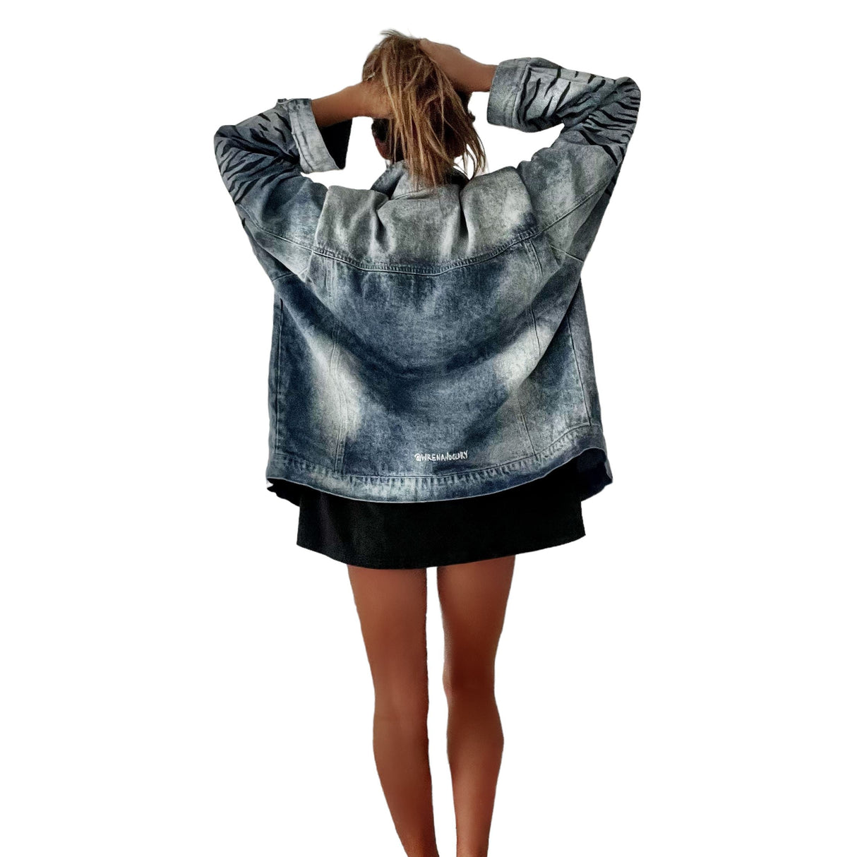 'Beyond Zebra' Denim Jacket from Wren + Glory
