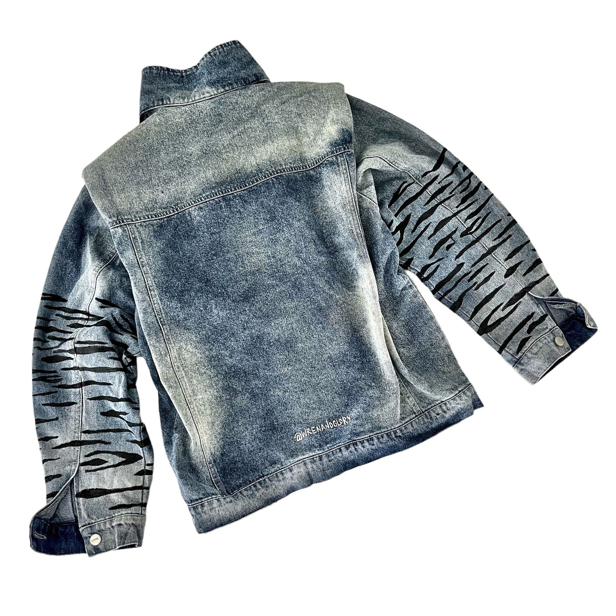 'Beyond Zebra' Denim Jacket from Wren + Glory